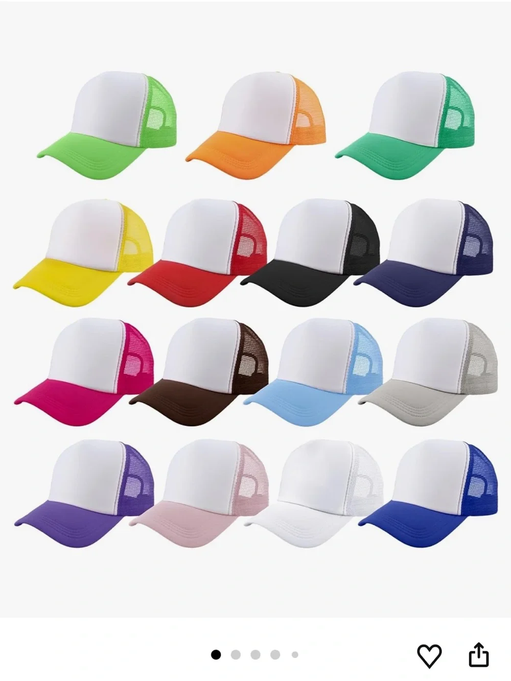 BRAND NEW IN BOX lot of 15 kids 5 panel trucker hats
